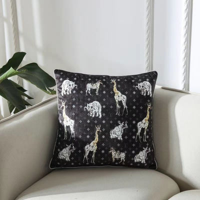 Samt-goldene Bettwäsche-Kissen-Abdeckung der Raum-Büro-Kissen-Abdeckungs-Farbkombinations-45*45cm