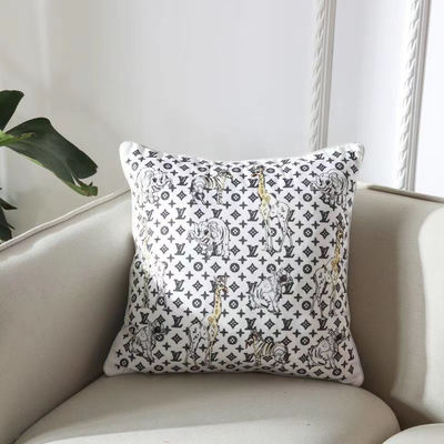Quasten-weiße büschelige Kissen-Leinenabdeckung gesponnene Couch Sofa Pillow