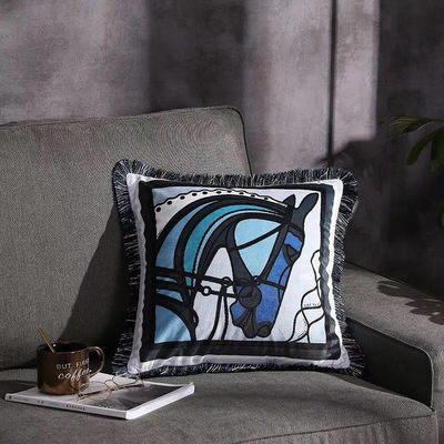 43*43cm Druckkissen-Abdeckungs-geometrisches Kissen-Rechtssachen-Polyester 100%