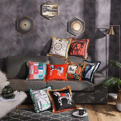 Kissen-Abdeckung Sofa Geometric des Auto-500g dekorative handgemalte der Kissen-45*45cm