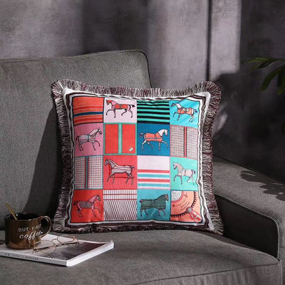 Kissen-Abdeckung Sofa Geometric des Auto-500g dekorative handgemalte der Kissen-45*45cm