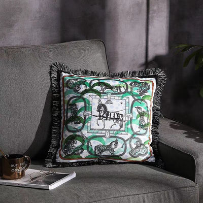 Kissen-Abdeckung Sofa Geometric des Auto-500g dekorative handgemalte der Kissen-45*45cm