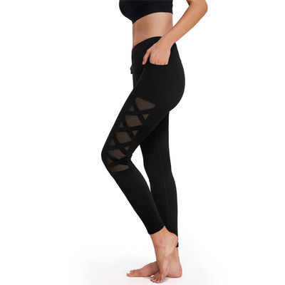 Nahtloses Polyester-Yoga keucht Eignungs-Sportkleidungs-Breathable hohe Auswirkungs-Gamaschen