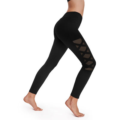 Nahtloses Polyester-Yoga keucht Eignungs-Sportkleidungs-Breathable hohe Auswirkungs-Gamaschen