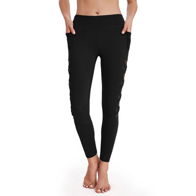 Nahtloses Polyester-Yoga keucht Eignungs-Sportkleidungs-Breathable hohe Auswirkungs-Gamaschen