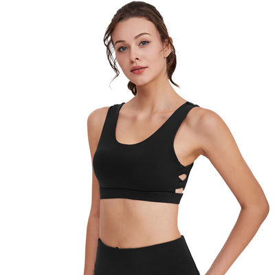 Kundengerechte hohe bloße Yoga-Spitze des Intensitäts-Trainings-BH-78%Polyester 22%Spandex