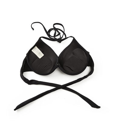 Hoher Elastizitäts-Polyester-Badeanzug-rückenfreier sexy Kasten-Auflagen-Bikini