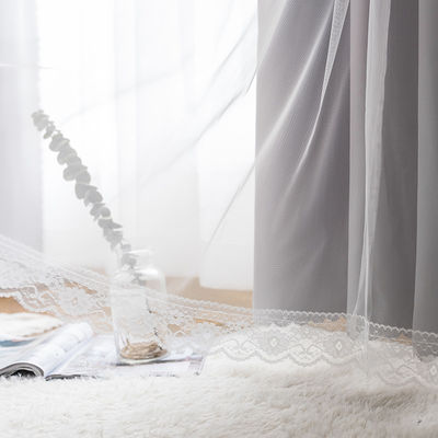 280 cm 720 G-/Mpolyester-Vorhangstoff-Luxusleinenstromausfall-Stickerei