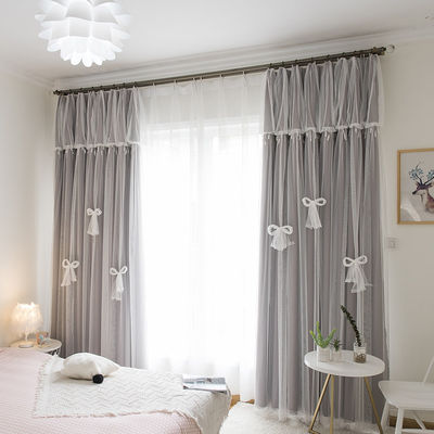 Leinenbaumwollwohnzimmer-Luxusstromausfall-Fenster-Vorhang-Gewebe