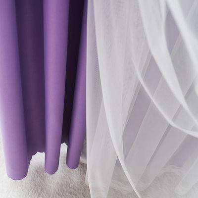 des einfachen Futtergewebe Baumwollvorhangs des Stromausfall-110inch Polybaumwoll