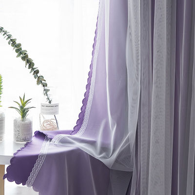 Doppelte Seite Matte Polyester Curtain Fabric Blackout schattierendes 90%
