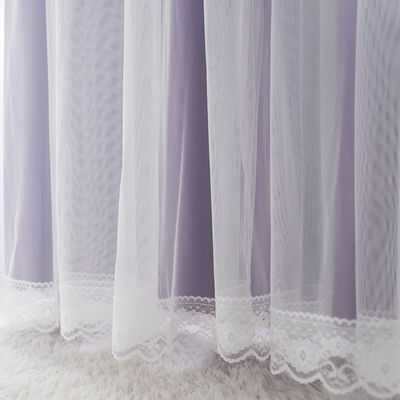 Gesticktes Polyester-Vorhangstoff-hohes schattierendes Heimtextilien-Thermal isolierte