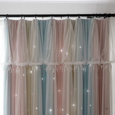 Digital Druck-Polyester-Vorhangstoff-Stromausfall-Wohnzimmer