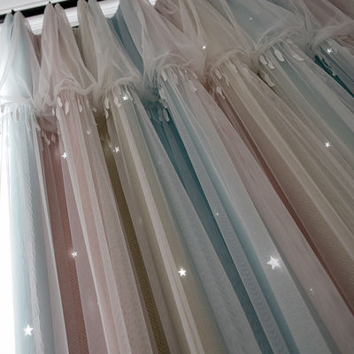 Digital Druck-Polyester-Vorhangstoff-Stromausfall-Wohnzimmer