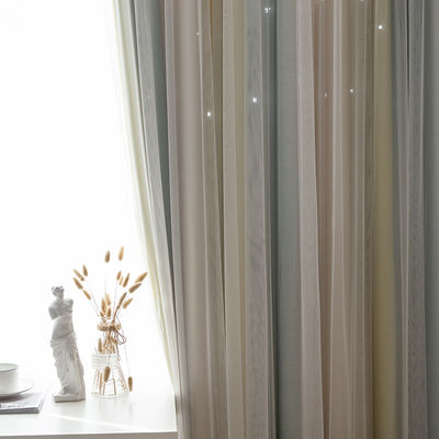 Hauptdekor-Polyester-Vorhangstoff Druckleinenstromausfall-Fenster