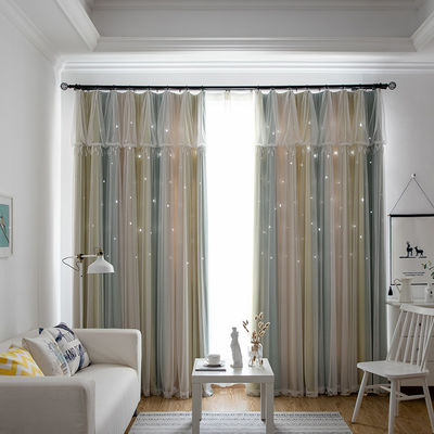 Hotel-Polyester-Vorhangstoff-Ebenen-Luxushauptgewebe 100%