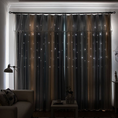 Thermal isolierte geometrischen Muster-Jacquardwebstuhl-Stromausfall drapiert Fenster-Vorhänge