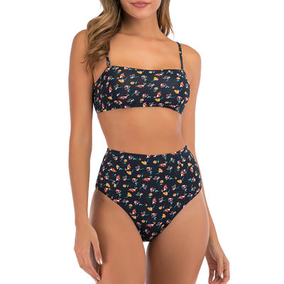 Dreieck-Polyester-Badeanzug-Bikini Breathable stützbares rückenfreies Swimmwear Eco freundlicher