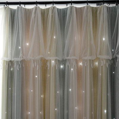 Wohnzimmer, das Voile-bloßen Ösen-Vorhangstoff 54*84inch druckt