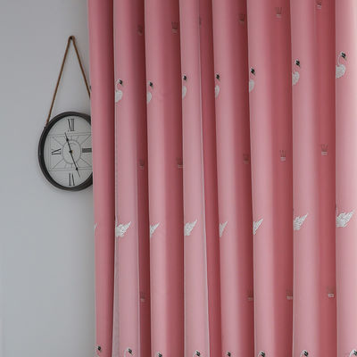 Polyester 100% Leinendes stromausfall-weißer Vorhang-bloßes Gewebe-52*84inch