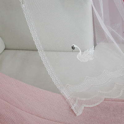 Voile-Fenster-Vorhang-bloßes Gewebe 2.80M 100% Polyester-weiches Chiffon- Weiß