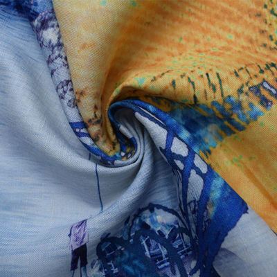 Textil-Digital Druckviskose-Krepp-Mischungs-Gewebe