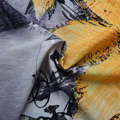 Textil-Digital Druckviskose-Krepp-Mischungs-Gewebe