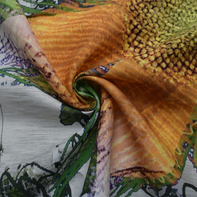 Textil-Digital Druckviskose-Krepp-Mischungs-Gewebe
