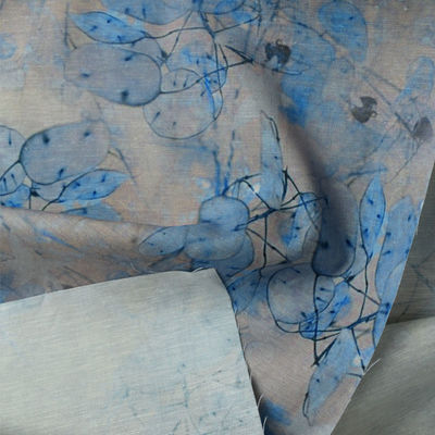 Twill-dickflüssiges Bindungs-Färbungs-Rayon Challis-Gewebe, das Blumen-Digital gedruckt bedeutet