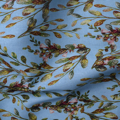 Spinnen Sie weiches Polyester-Baumwollgewebe-reines Ramiefaser-Block-Druck-Blumenkleid