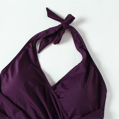 Sommer-Strand-zufälliger Polyester-Badeanzug-Bikini-rückenfreie Badeanzüge