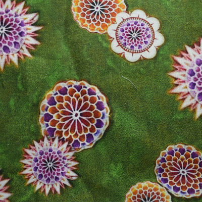 Gestrickte Eiscreme-Breathable Wasser-beständige Gewebe-Digital Druckblumenramiefaser