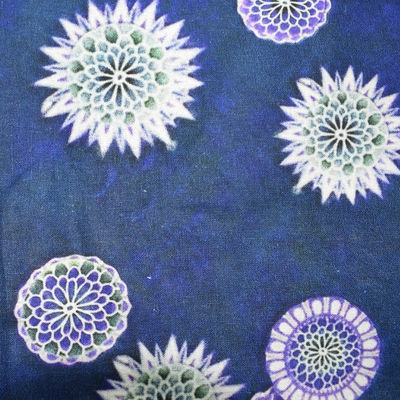 Gestrickte Eiscreme-Breathable Wasser-beständige Gewebe-Digital Druckblumenramiefaser
