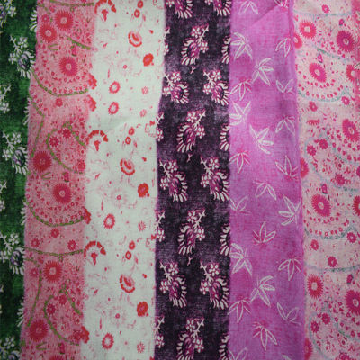 Weiches Leinwandbindung Waverly-Chinoiserie-Gewebe reines Ramiefaser-Hemd-Druckkleid