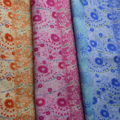 Weiches Leinwandbindung Waverly-Chinoiserie-Gewebe reines Ramiefaser-Hemd-Druckkleid