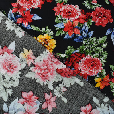 Drehdruck-Rayon-dickflüssige Gewebe-Blume gesponnenes Textilkleid