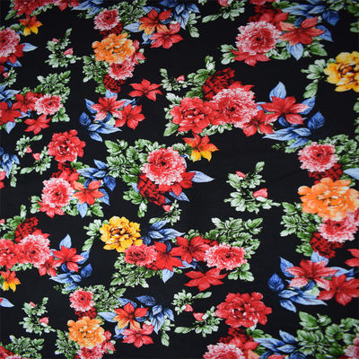 Drehdruck-Rayon-dickflüssige Gewebe-Blume gesponnenes Textilkleid