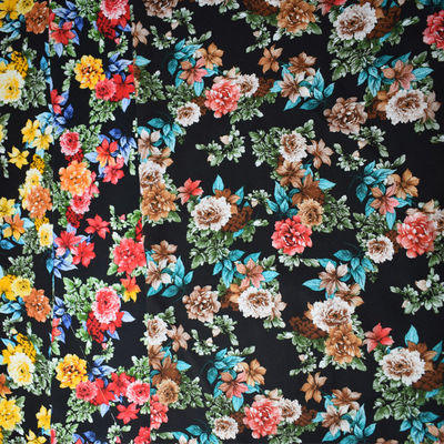 Drehdruck-Rayon-dickflüssige Gewebe-Blume gesponnenes Textilkleid