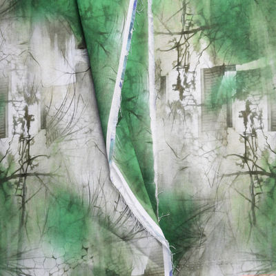 Ramiefaser-Tischläufer-Baumwollblumendruck-Satin-Gewebe 21s*21s Digital