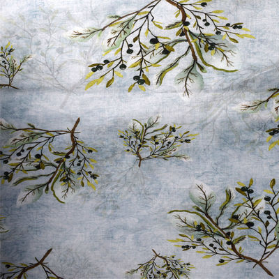 Textil-Polyester, das Gewebe-Ramiefaser-Baumwollplaid-Leinenmischungs-Gewebe druckt