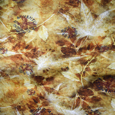 Hanf-Leinen-Rayon-Gewebe Blumen-Polyester-Druckgewebe-Digital kundenspezifisches