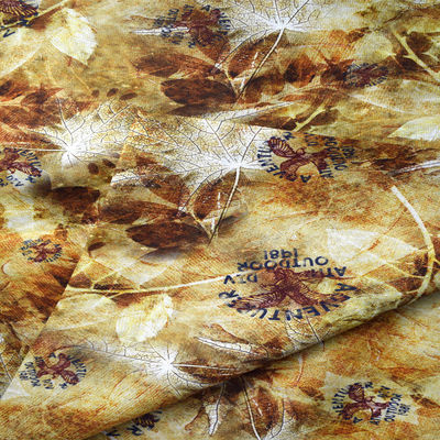 Hanf-Leinen-Rayon-Gewebe Blumen-Polyester-Druckgewebe-Digital kundenspezifisches