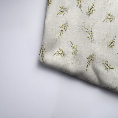 Kleider-Polyester, das Gewebe-Baumwollgewebes-Leinenramiefaser-Stoff druckt