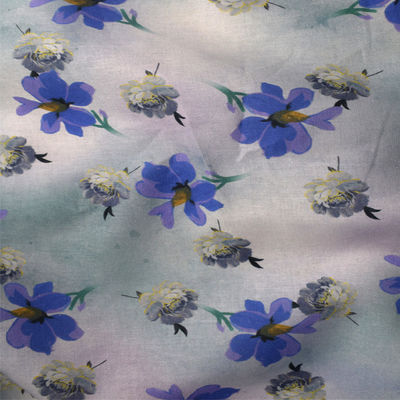 Nachgemachtes Dull Satin Spun Polyester Knitted-Gewebe der Baumwolle190gsm