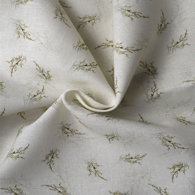 Kleider-Polyester, das Gewebe-Baumwollgewebes-Leinenramiefaser-Stoff druckt