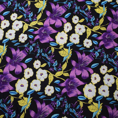 Der kundengebundene Blumen Spitzen-Blusen-weiche Rayon-Druck stricken Twill-Viskose-Gewebe