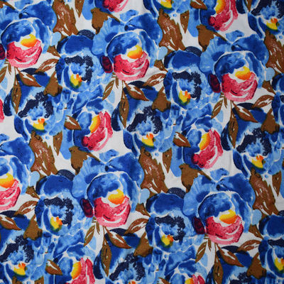 Modernes Blumen-Muster druckte Bambusrayongewebe
