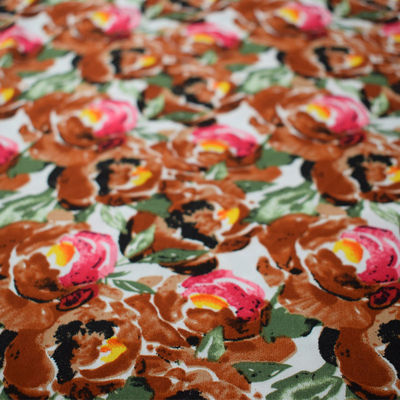 Einfache Digital, die Rayon-Seiden-Jacquardwebstuhl-Blumenkleidergewebe 45S*45S drucken