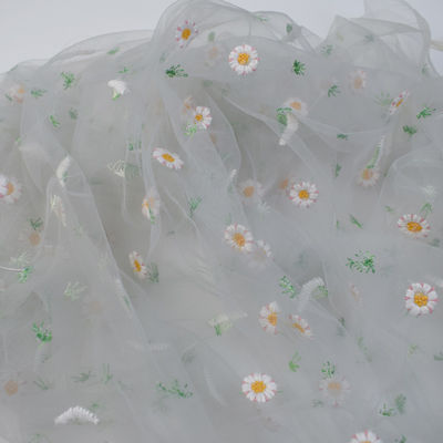 Weiches Rollenbolzennylonfiletarbeit Tulle-Öse Mesh Fabric Sustainable