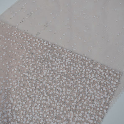 Druck100% blauer Stern-Nylonfunkeln Tulle Mesh Fabric For Dress
